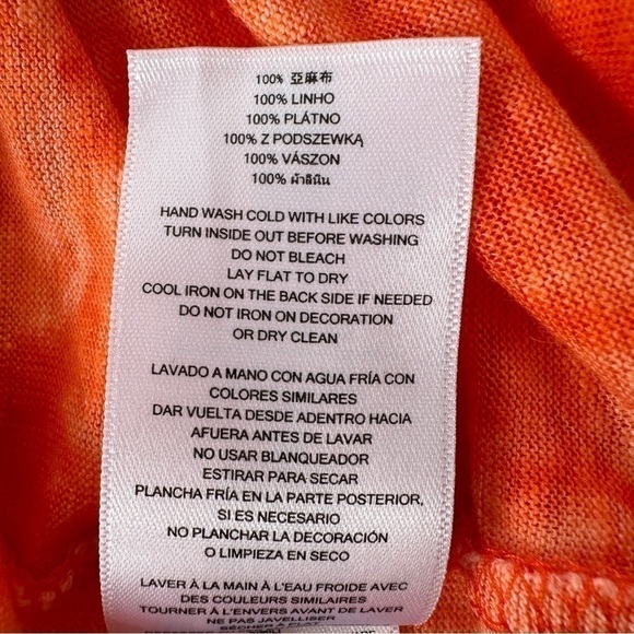 Michael Kors Orange Tie-Dye Women's Dress - Picture 12 of 13